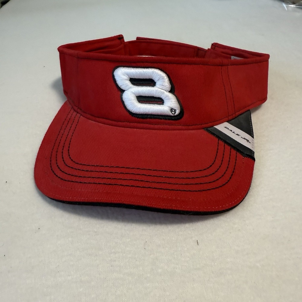 Dale Earnhart Jr #8 Sun Visor‎ Red  Hat Chase Authentics Hat Nascar